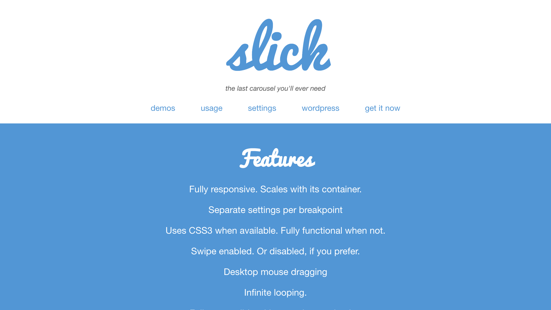 Slick.jsのサイトイメージ