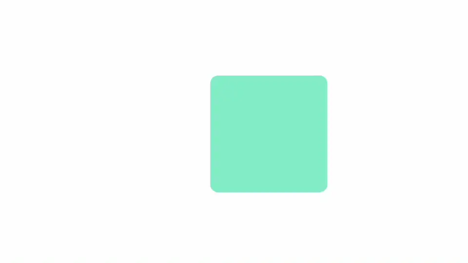 左右に100px動く箱