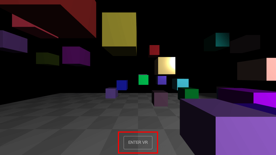 「ENTER VR」ボタン