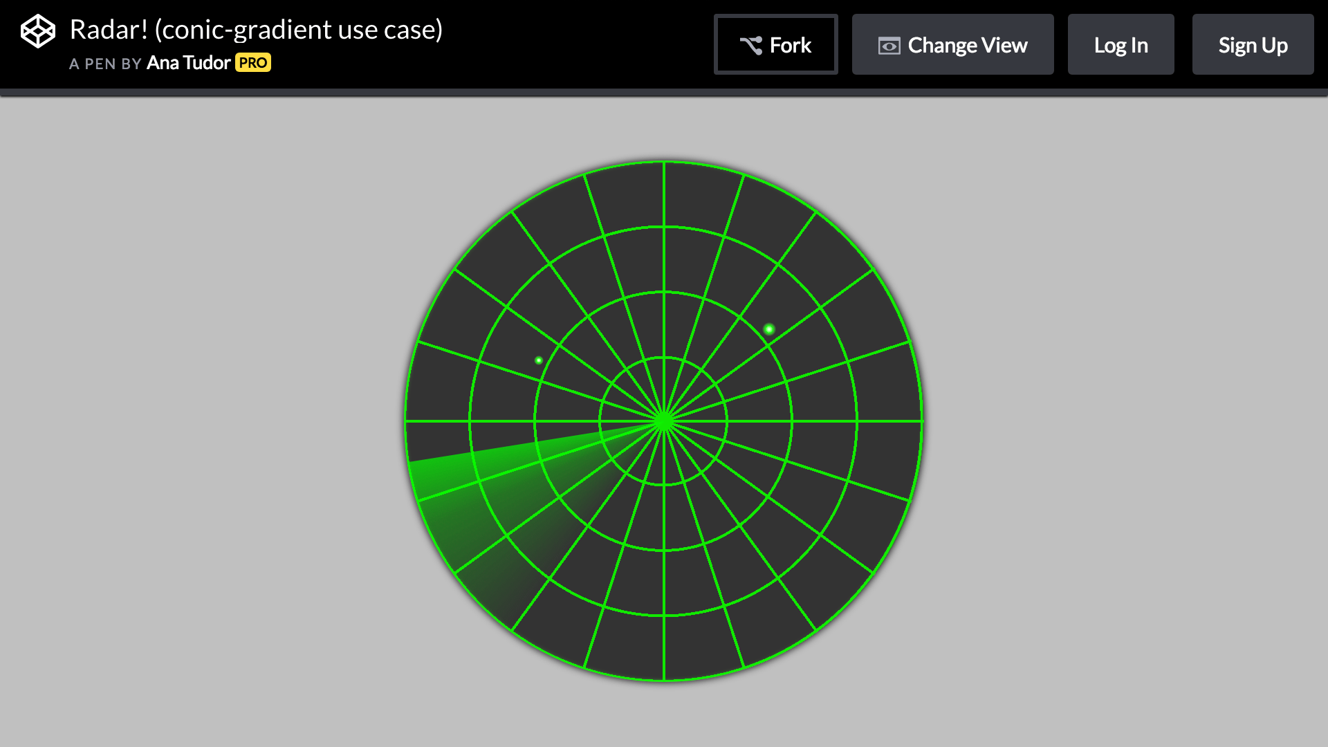 レーダーの作例